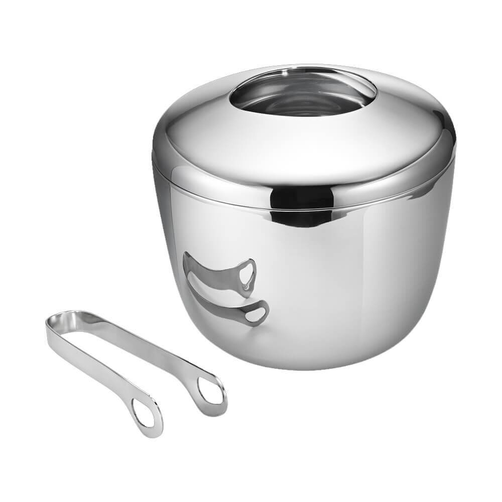 Georg Jensen Sky Ice Bucket with Ice Tongs